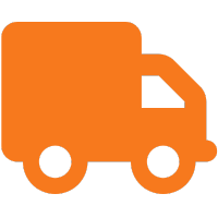 Orange Delivery Truck