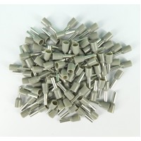 BL025 Boot Lace Pin Ferrule Insulated 2.5x8mm Grey 500 Pack