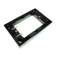 Clipsal 449ASD 14mm Light Switch Power Point Mounting Block Flange Black