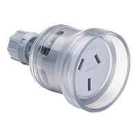 Clipsal 438S15-TR Three Pin PVC 3 Core Extension Socket 15 Amp