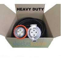 20 Amp Heavy Duty Extension Lead 3 Phase 4 Pin 10 Metres