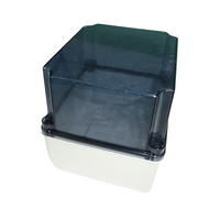 Adaptable Weatherproof Electrical Junction Box 175x151x155mm IP65 High Top Opaque Black