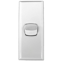 Powerclip 1 Gang ARCHITRAVE Light Switch - Double Pole 10 Amp