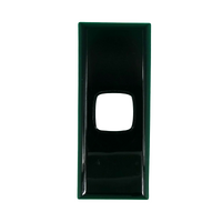 AS1BC/B Powerclip 1 Gang ARCHITRAVE Grid plate and Cover Black