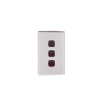 S3C/SC Powerclip 3 Gang Light Switch | White Cover Only