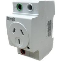 Ravelo DINGPO10A 10A 3 Pin Din Rail Mounted Socket