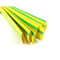 HSTL20G/Y 20mm Heat Shrink Green Yellow 1m Lengths