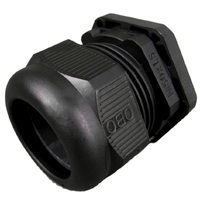 NCG50A 50mm Nylon Cable Gland Glands Electrical IP68 Waterproof Black